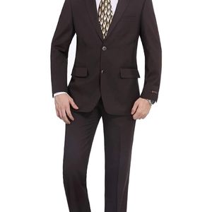 P&L Men's Suits 2-Piece Classic Fit 2 Button Offic